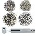 DGOL 200 Packs 5/16 inch(8mm) Cooper Grommets Bronze and Gunmetal Metal Fasteners Eyelets with Install Tool