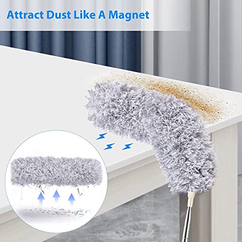 Microfiber Duster with Extension Pole 30 to 100 inches, Extendable