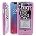 Unov Phone Case for iPhone Xs Max Soft Protective Slim TPU Shockproof Bumper Wave Design Support Wireless Charging 6.5 Inch (Retro Payphone)