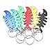 SWATOM Fish Bone 6PCS Bottle Opener Keychain Beer Openers Tool Key Chain Ring Accessories