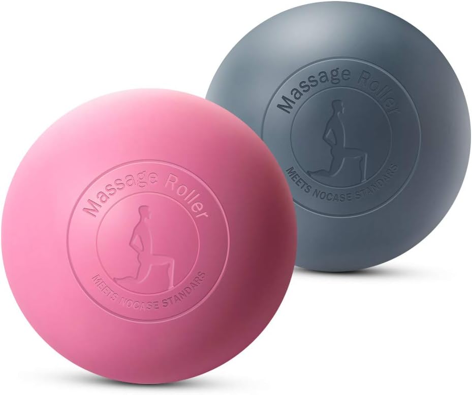 KOOLSEN Lacrosse Massage Ball for Myofascial Release, Deep Tissue, Muscle Knots, Yoga and Trigger Point Therapy. 100% Solid Silica Gel Construction - 2 Firm Balls: Health & Personal Care