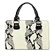 MG Collection EVA White Faux Python Skin Embossed PU Patent Leather Tote Handbag