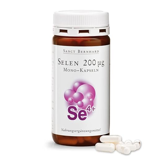 Sanct Bernhard Selen-200 µg-Mono-Kapseln, Inhalt 180 Kapseln für 6 Monate