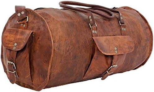 The Jet Set Duffel by Magellan Packs &amp; Co.| Vintage Leather Duffel Bag
