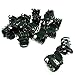 KINGLAKE Orchid & Plant Support Clips - 100 Pcs Dark Green Garden Cymbidium Clips to Keep Stems & Vines Upright