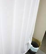 EurCross Water-Resistant Fabric Shower Curtain 72x72 in White 180x180 cm view 5