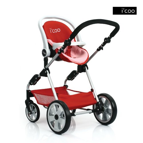 Hauck Doll Stroller Pram With Adjustable Handle I'coo Grow With Me PlaySet 4in1 With Adjustable