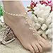 DDU(TM) 1Pc Aamazing Crystal Imitation Pearl Barefoot Adorn Extensible Anklet Chain