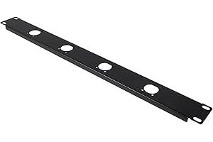 HAWILLOSCH Xlr Patch Panel Hinged Rack Mount with Dust Protection and Wire Management Easy Installation Audio