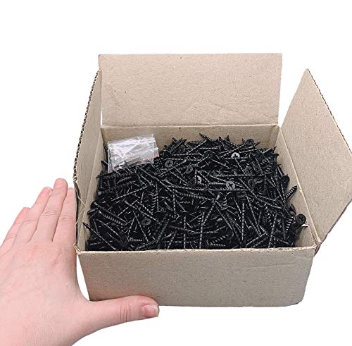 (1000 Stück) Schwarz Phosphate Kohlenstoffstahl 3,5 x 35 mm Trockenbauschrauben Holzschrauben Kreuzschlitz Stiftkopf… – Bild 5