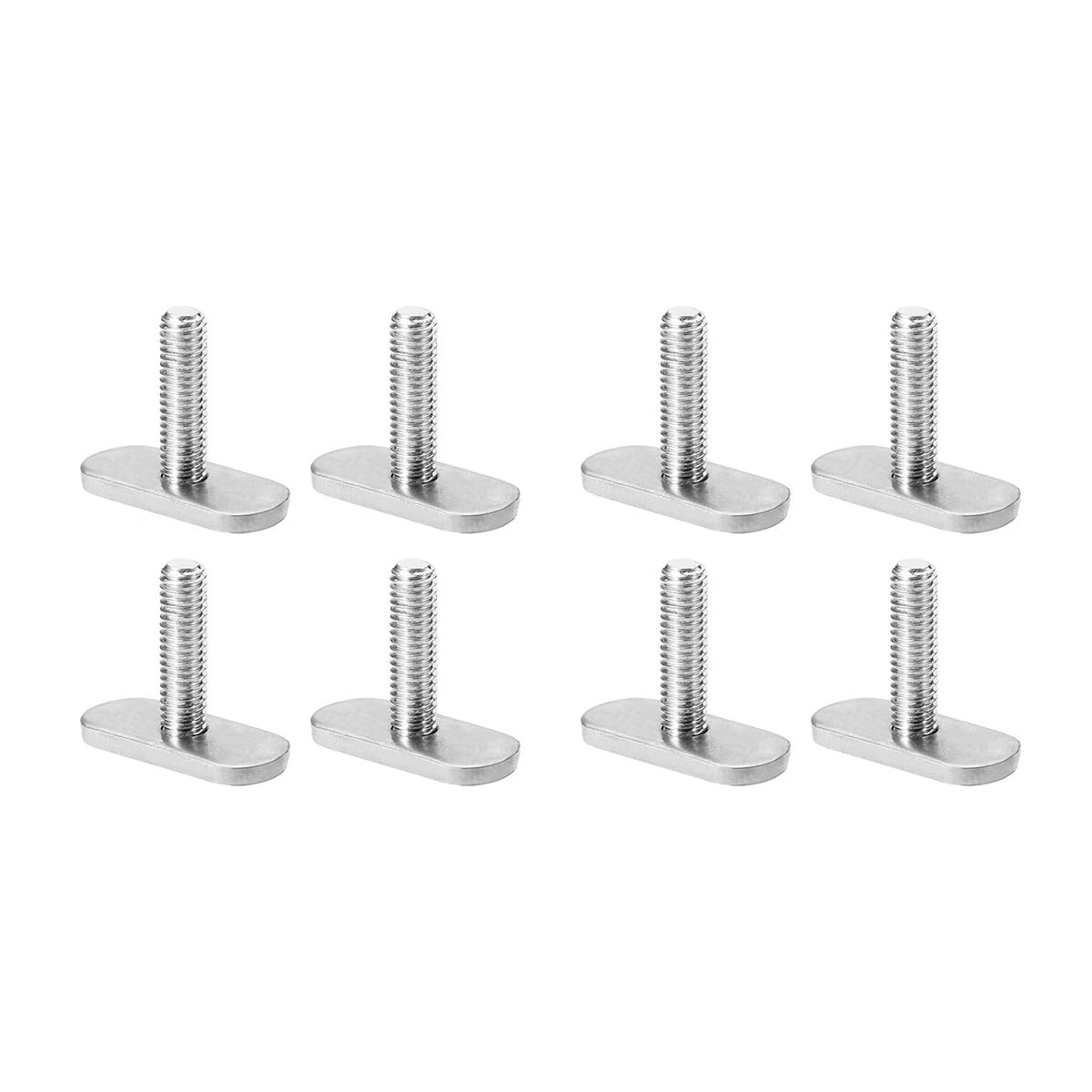 ZONADAH 8 Set M6 Kayak Track Screws and Nuts Replacement Kit Kayak Screws Rail Track Nuts for Kayaks Rail Gear Mounting Replacement Kayak Canoe Boat Accessories