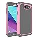 Galaxy J3 Emerge Case,Galaxy J3 Eclipse Case,J3 Mission Case,J3 Prime Case,Galaxy Express/Amp Prime 2 Case,Asmart Shockproof Dual Layer Hybrid Defender Phone Case for Samsung Galaxy J3 2017 (Pink)