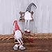 VIAME Handmade Christmas Gnome Decoration Swedish Santa Tomte Swedish Face Figurines Christmas Ornament - “32.6 Inches