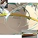 HOODDEAL Acrylic Mirror Style Removable Decal Vinyl Art Wall Sticker Home Decor (48 PCS, Silver)
