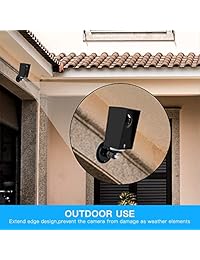 Wyze Cam Pan - Funda protectora de silicona con soporte de pared, a prueba de clima, antirreflejos y protección UV para exteriores interiores, soporte ajustable para cámara Wyze Cam Pan 1080p