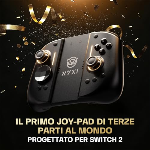 NYXI Hyperion 3 Switch 2 Controller – World's First Third-Party Wireless Controller for Switch 2, Hall Effect Joystick, 9-Axis Gyro, Full Mechanical Buttons, Adjustable Vibration & Dual Back Buttons