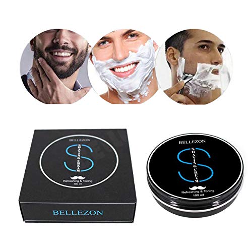 CCbeauty Men Shaving Brush Set, 4 in 1, Soft Smooth & Silky Shaving Cream 3.5 Oz,Badger Hair Shaving Brush, Lathering Bowl & Razor Holder - Thumbnail 6