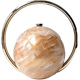 Marble Ball Evening Clutch for Women Elegant Handbags Luxurious Evening Purses for Party Vacation Wedding