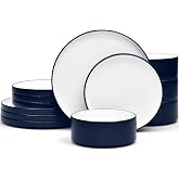 Noritake ColorTex Stone Navy 12-Piece Dinnerware Set, Service for 4