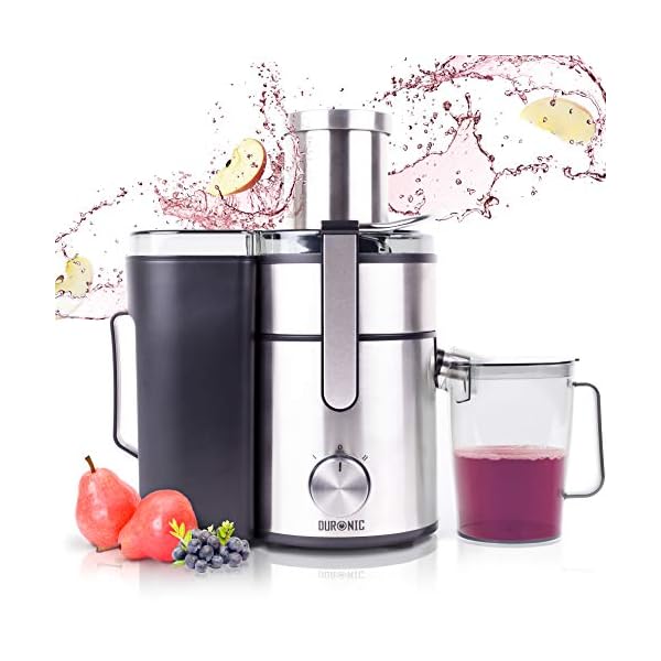 Duronic Juicer JE10 | Centrifugal Juice Extractor | 2 Speed Settings | 1000W | Stainless-Steel | Wide Mouth | For Whole…