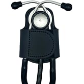 BATCLIP &ndash; Black &ndash; The Original Leather Stethoscope Holder | Handmade in Maine | Sturdy Hip Clip | No More Neck Carrying or Loss