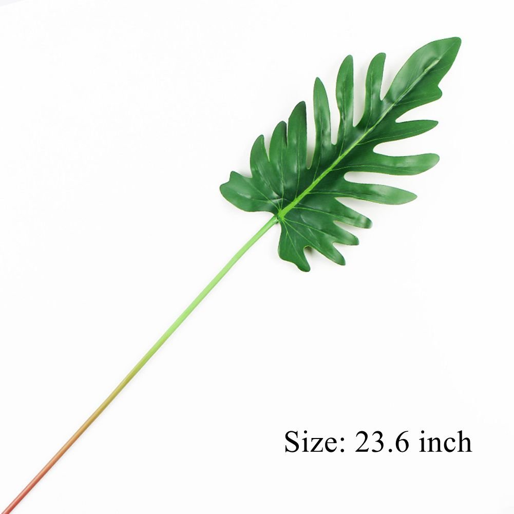 人気ブランドを Ahvoler人工tropical Monstera Leaves Palm Leaf八角形リーフボストンfern Bush植物 フェイク葉緑色植物のルアウパーティーsupplies写真小道具ホームウェディング装飾 組み合わせ4パック B07ctjwfc4 高質で安価 Www Lurin Com