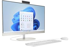 HP 24-cr0046 23.8" FHD All-in-One Desktop AMD Athlon Gold 7220U 2.4GHz 4GB Ram 256GB SSD Windows 11 Home (Renewed)