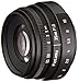 Fotasy TL3516 35MM F1.6 APS-C Multi-Coated Lens & C-M43 Adapter MFT Mount Mirrorless Cameras