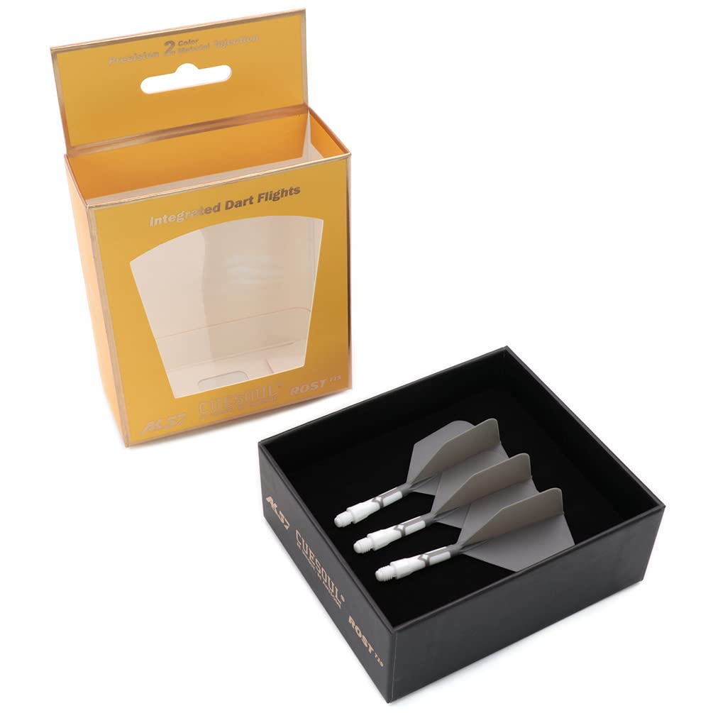 CUESOUL ROST T19 Integrated Dart Shaft and Flights Big Wing Shape,Set of 3