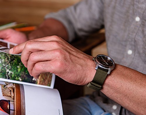 BARTON Watch Bands - Choice of Color, Length & Width (18mm, 20mm, 22mm or 24mm) - Army 20mm - Standard Length