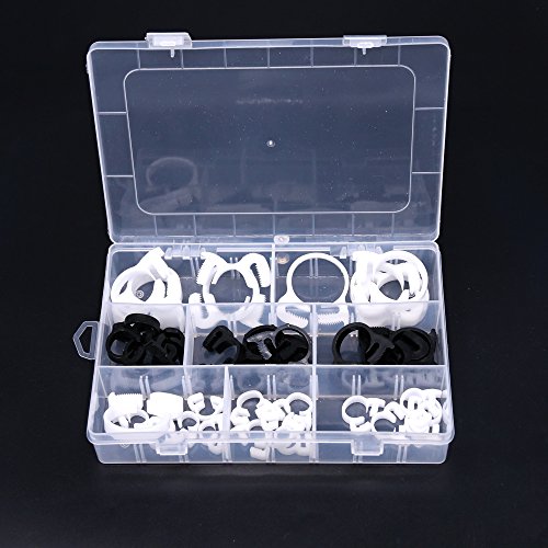 Hilitchi 52Pcs Heavy Duty Speedy Double Snap Grip Plastic Nylon