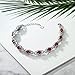 Gem Stone King 7-14 Cttw Oval Gemstone Birthstone Tennis Bracelet For Women | 925 Sterling Silver | Oval 6X4MM | 7 Inch With 1 Inch Extender | Fine Jewelry Gifts for Her Mom Women Wife