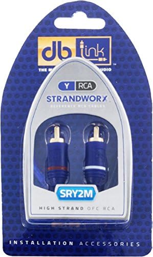 Strandworx SRY2M RCA 1-Female to 2-Male Y-Adaptor