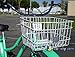 J Bikes Square Steel Wire Beach Cruiser Bike Basket White