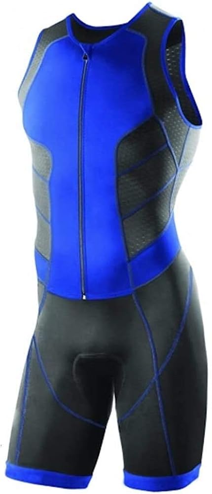 KONA Tri Apparel Men’s Sleeveless Triathlon Race Suit - Speedsuit Skinsuit Trisuit: Clothing