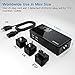 (Silent Version) ECOACE 2000W Step Down 220V to 110V Voltage Converter for Hair Dryers with 4-Port USB, International Travel Adapters Fit for over 150 Countries US,UK,Europe, Asia,Africa etc.
