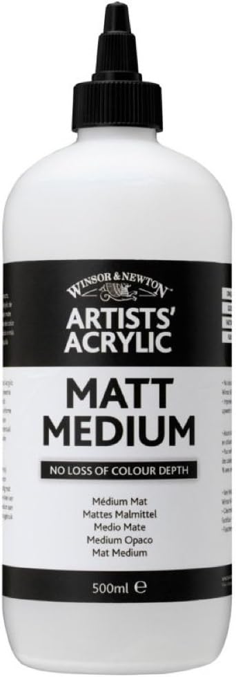 WN Acrylic Matt Medium 500 ml, ACFAMM500 WN 3050936, transparent, 500 ml (Pack of 1) - Image 3