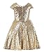 princhar Girl's Sequin Tutu Flower Girl Dress Kids Party Holiday Dress