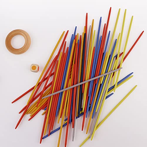 ATOSHP Jacks Game and Pick Up Sticks, Point Games with Dice, Old School