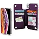 Gear Beast Lychee PU Leather Protective Top View Slim Wallet Case Fits iPhone Xs Max Includes Flip Folio Cover, with Five Card Slots Including Transparent ID Holder