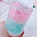 GoodGoodStudy 120ml Jumbo Ice Crystal Slime with Pink Fishbowl Beads , Fluffy Floam Slime Stress Relief Toy Scented Sludge Toy, Mermaid Tail