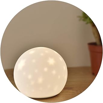 VNEIRW LED Kugelleuchte,Dimmbar LED Silikonlampe mit 3 Farben,Stern Projektor,LED-Kugel-Lampe Nachtlicht,USB Wiederaufladbar?