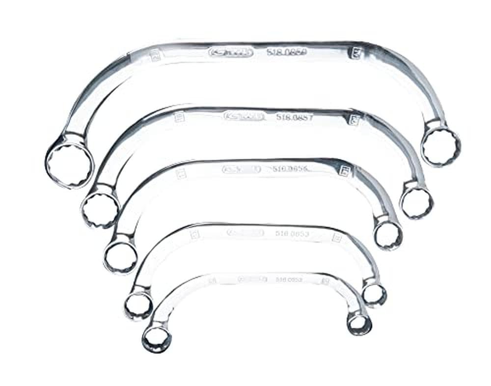 KS Tools 518.0850 10-22mm Chrome+ Half Moon Manifold Spanner Set (5 Pieces)