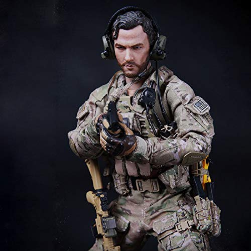 Haoun 1/6 Scale Army Military Action Figure,12 Inch Flexible Soldier Model with Accessories Collection Military Toys Play Set for Kids Adults - DEVGRU