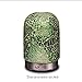 AA Crackle Mosaic Glass Green Forest Aroma Essential Oil Diffuser Aromatherapy Humidifier 120ml Housing with 14-Color LED Light