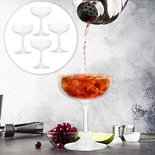 Toyvian 4 Stücke Saft Gläser Cocktailgläser Trinkgläser Wassergläser Saftgläser Glas Eisschalen Eisbecher Eisgläser… – Bild 3