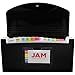 JAM PAPER Accordion Folders - 13 Pocket Plastic Expanding File - Check Size - 5 x 10 1/2 - Black - Sold Individually