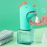 AMYESE Kids Soap Dispenser - Touchless Cute Dinosaur Automatic Hand Foam Soap Dispenser, IPX6 Waterproof 8.5oz/ 250ml for Bathroom Countertop, Kitchen, Office, Hotel, Preschool