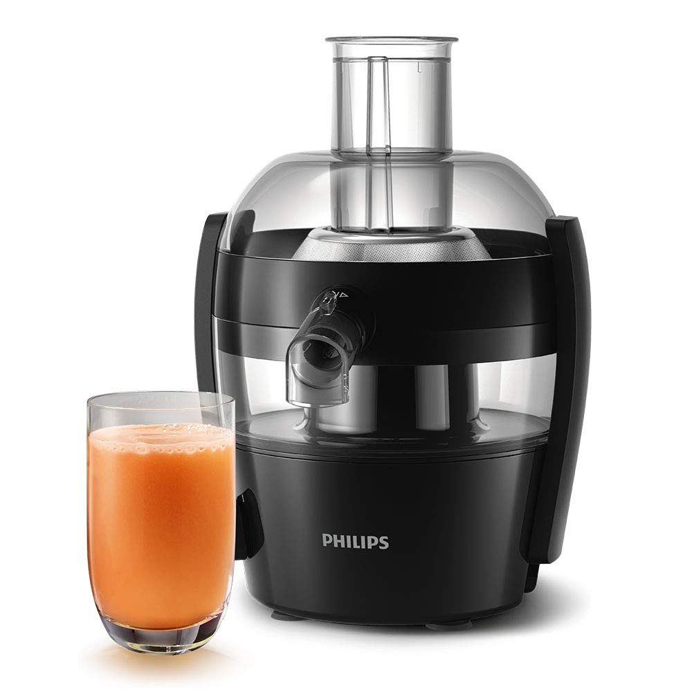 Philips HR1832/01 Viva Collection Compact Juicer, 1.5 Litre, 500 Watt Black Buy Online in