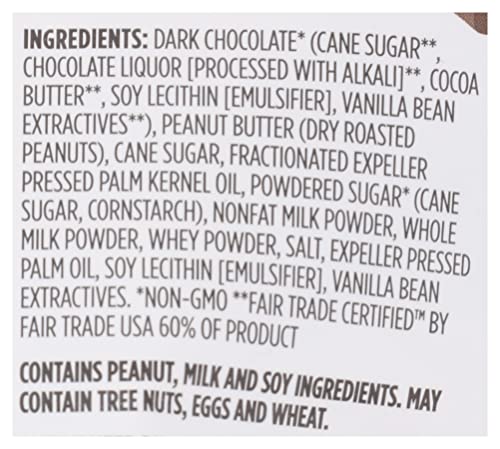 365 BY WHOLE FOODS MARKET, MINI DARK CHOCOLATE PEANUT BUTTER CUPS, 4.7 OUNCE